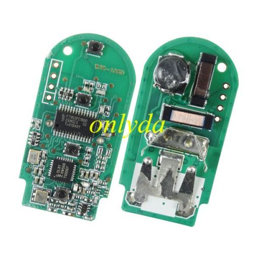 For BMW mini cooper 4 button keyless Mini remote key with 434mhz with PCF7953P Chip aftermarket PCB and genuine cover