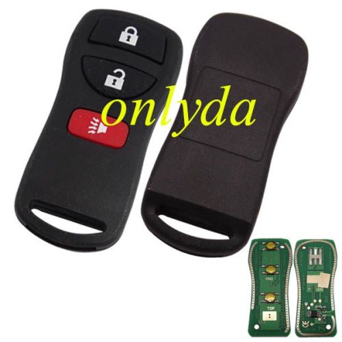 For Nissan X-TRAIL remote 2+1 button FCCID=KBRASTUIS