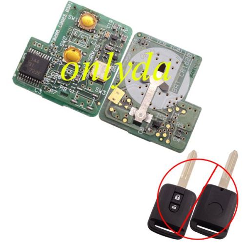 For OEM Nissan 2 button remote key with 315mhz PCB only