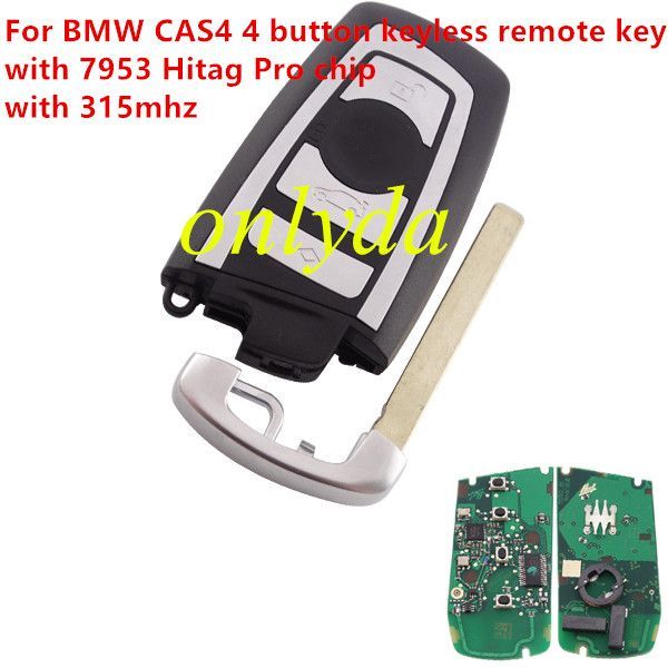 For BMW CAS4 4B keyless remote 7945P Hitag pro chip 315mhz/433mhz/868mhz