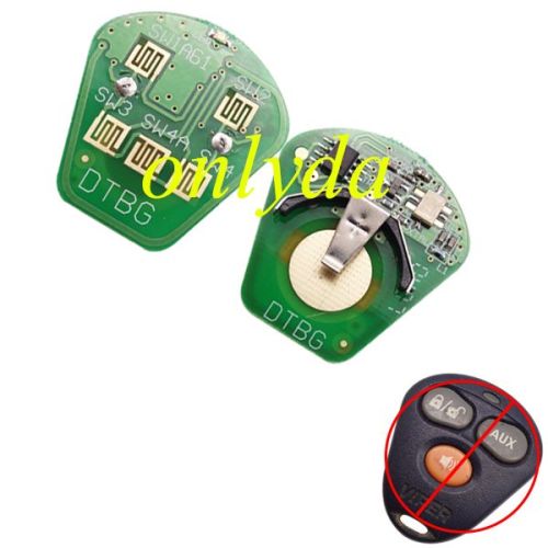 For OEM Nissan 3 button remote key PCB only