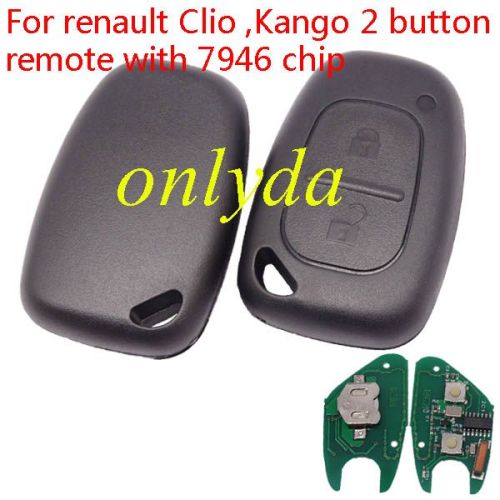 For Renault Kangoo II, Master II,Traffic II Opel:Vivaro,Movano 2 button remote key pcf 7946-433mhz before 2000 year