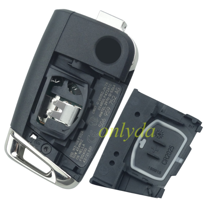 For OEM VW 3 button remote key with 434mhz 5G6959353AG