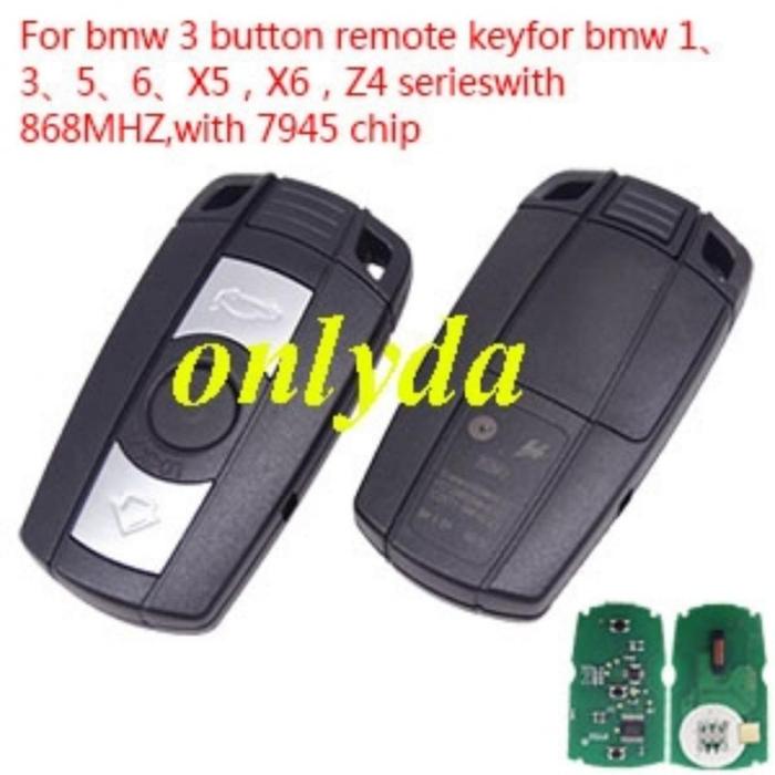 For BMW CAS3 3B remote 315/434/868/315LPMHZ 7945 chip bmw 1、3、5、6、X5，X6，Z4 series,please choose the frequency