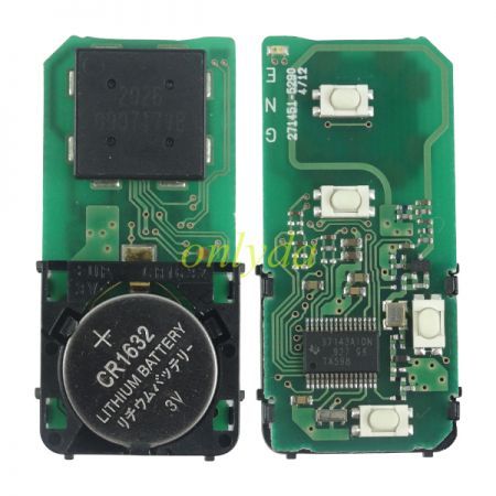 For OEMToyota 4 button remote key with 4D+DST80 chip with 314.36MHZ