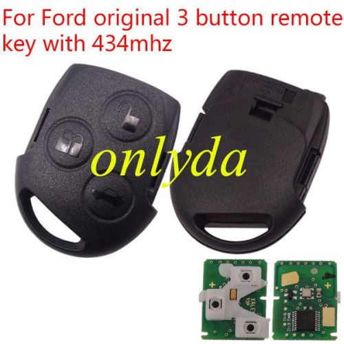 For ford OEM 3 button remote key with 434mhz ,4D63 chip FCCID:KR55WK47899