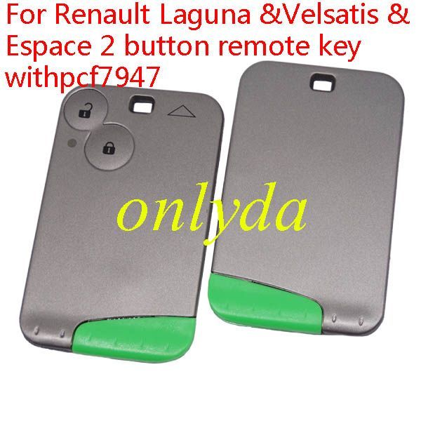 For Renault Laguna II 2 button card pcf7947-433mhz