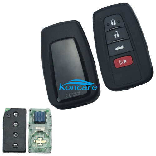 C3 Smart for Toyota COROLLA 3+1 button remote key with 434mhz with FSK with AES 4A chip
