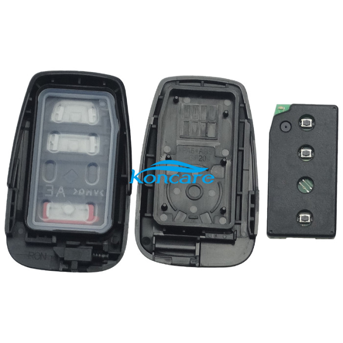 UK Smart for Toyota COROLLA 2+1 button remote key with 434mhz with FSK with AES 4A chip