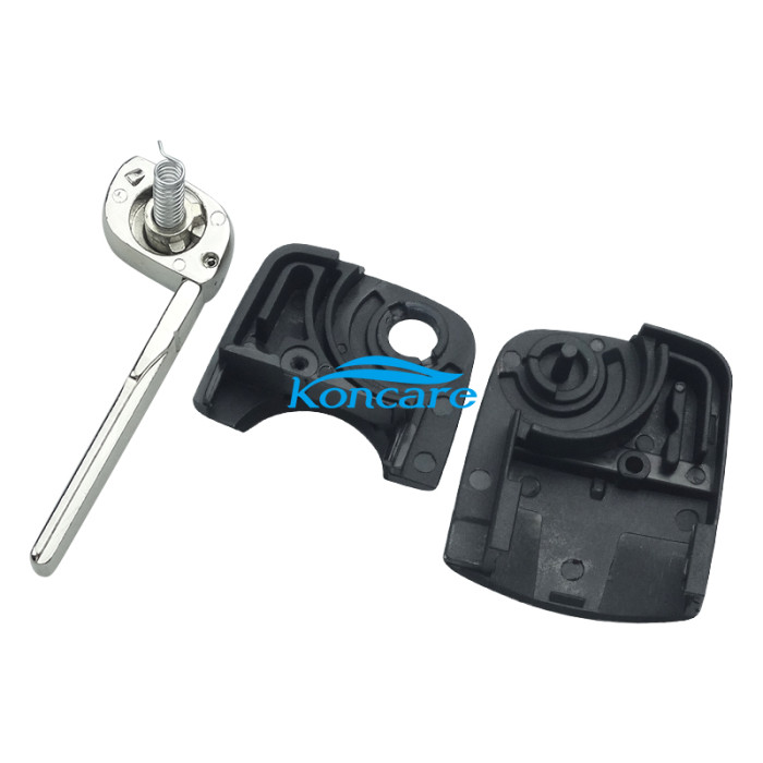 VW flip remote key head with ID48 chip inside （the connect face is round）