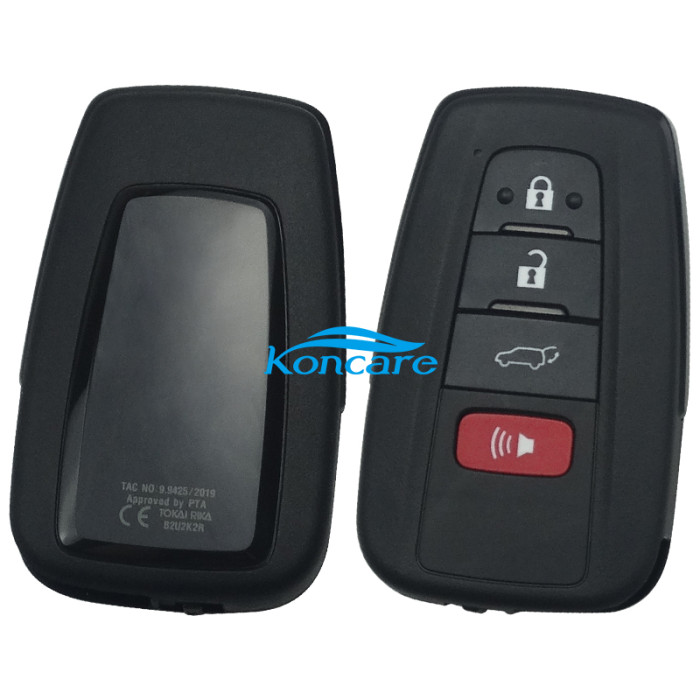 UA Smart for Toyota COROLLA 3+1 button remote key with 434mhz with FSK with AES 4A chip