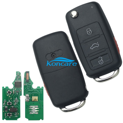 For Audi A3 3+1 button remote key with 434mhz use in model 1JO 959753DJ