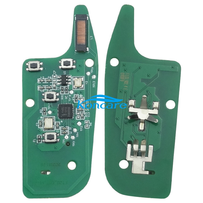 For Ford 3+1 button remote key with Hitag pro chip-902MHZ with HU101 blade FCCID:N5F-A08TDA made in China