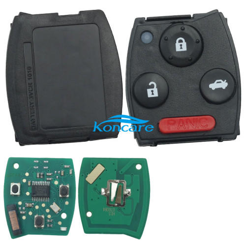 For Honda CRV 3+1 Button remote key with with electric 46 chip with 433 MHZ