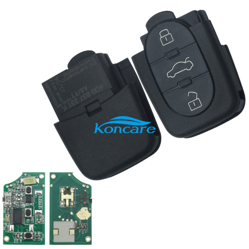 For Audi 3+1 button remote key with big battery with 434MHZ the remote control model is 4D0 837 231 K