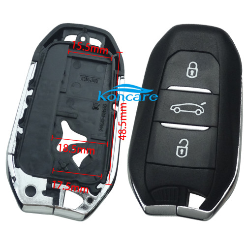 For Citroen 3 button remote key blank with trunk button