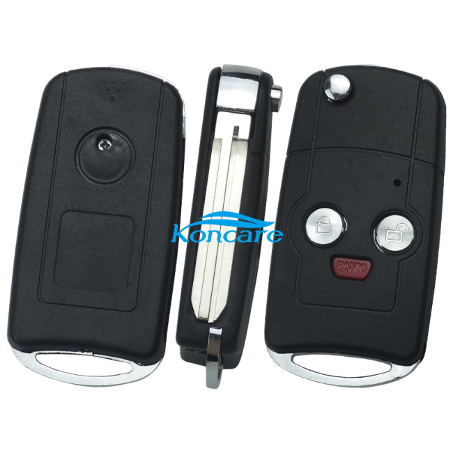 For Toyota 2+1 button flip remote key shell
