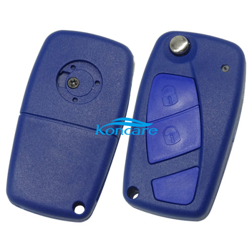 For fiat 2 button remtoe key blank (blue color)