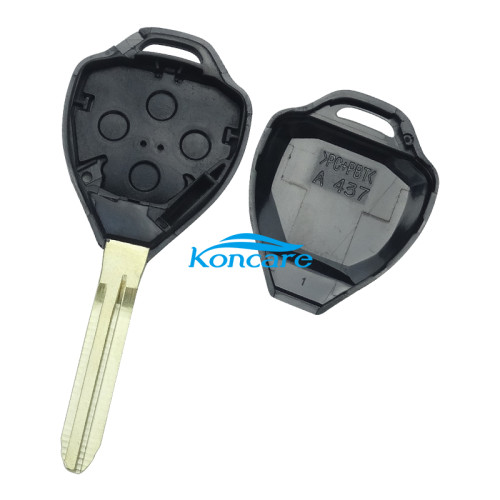 For toyota 4 button remote key shell with Toy43 blade