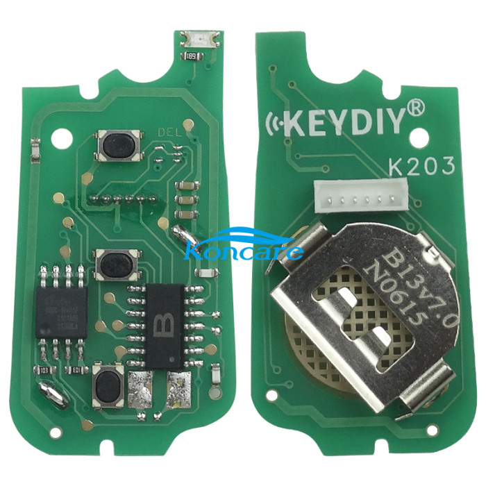 KeyDIY Brand 2+1 button remote key B13-2+1