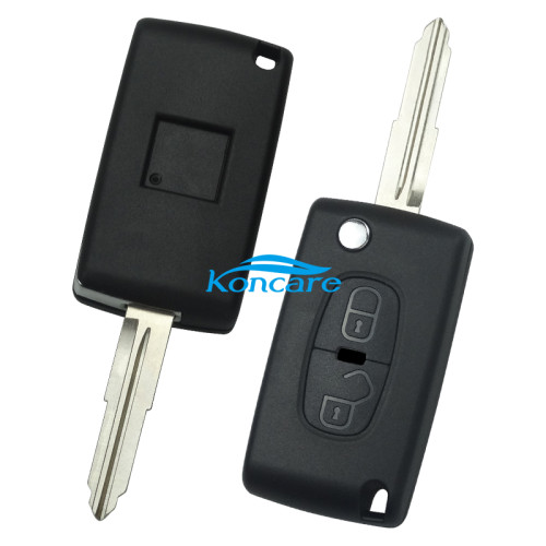 for Peugeot 2 button remote key shell with MIT11R Blade