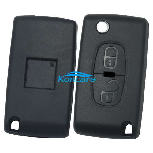 for Peugeot 2 button remote key shell with MIT11R Blade