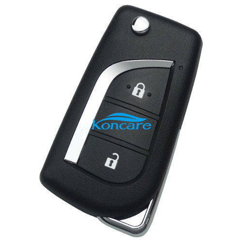 For XHORSE XKTO01EN For Toyota Style 2 button Wire Universal Remote Key