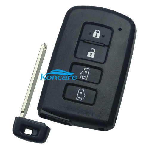 For Toyota 4 button remote key shell ,the button is square