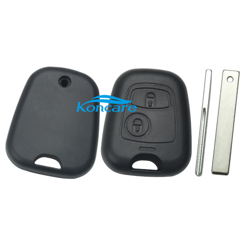 For Peugeot 2 button remote key without VA2 blade