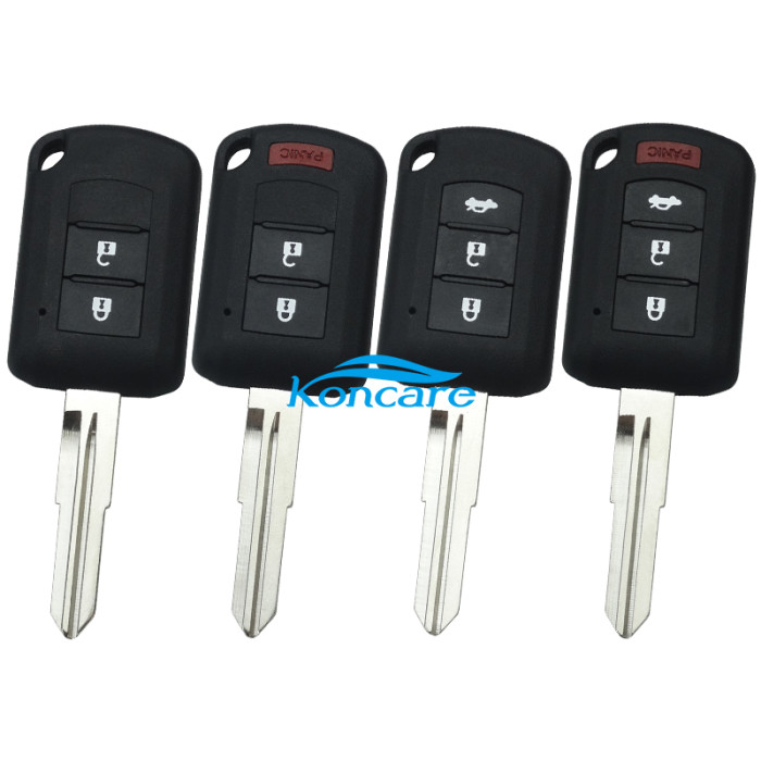 For Mitsubishi upgrade remote key blank with 2/2+1/3/3+1 button