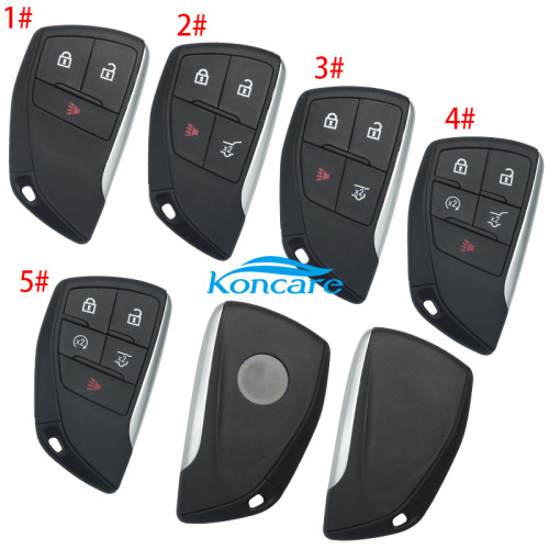 For Buick 2+1/3+1/4+1 button remote key shell (please choose button)