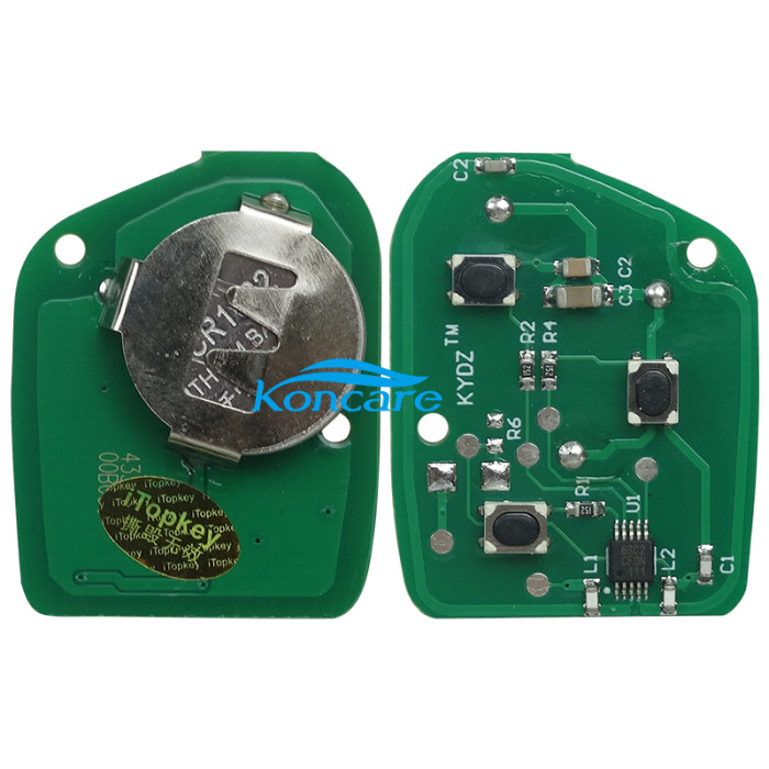 For Focus 4D Remote key with 4D(63) chip with 315mhz and 434mhz