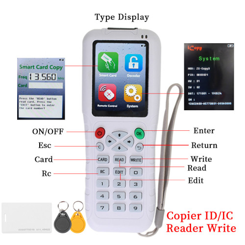 English Voice Version Multi-frequency ID Card Reader IC Keychain Replicator IC Card Integrated Foreign Trade Copy Machine