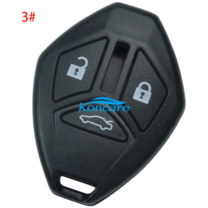 For Mitsubishi remote key shell without blade with 2/2+1/3/3+1 button (please choose button)
