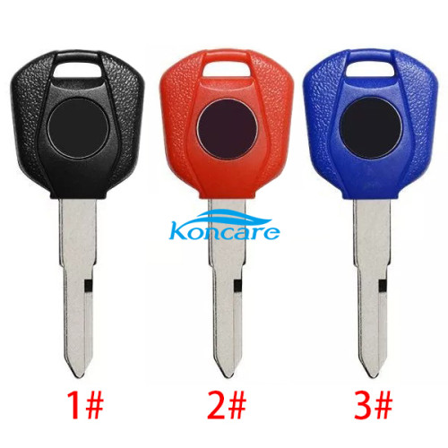 Motor bike key blank with left blade, can choose the color, Black Red Blue