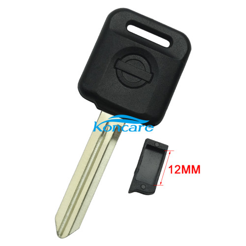 For NISSAN transponder Key blank, can put TPX long chip and Carbon chip with logo