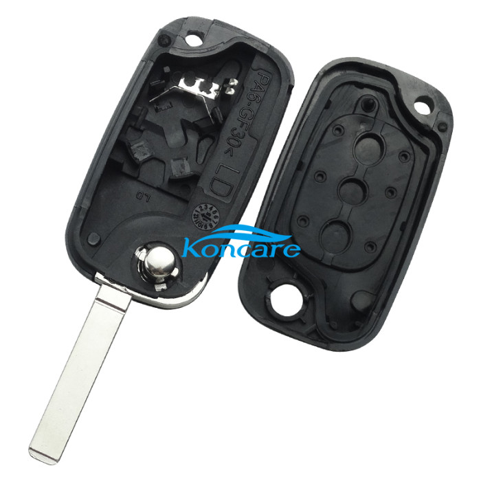 For Renault 3 button remote key blank （with logo）