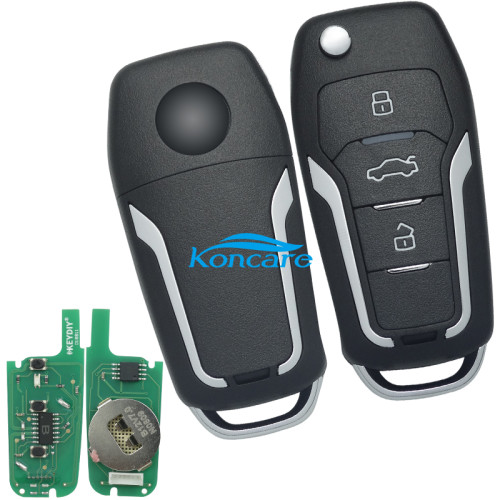 For Ford style 3 button remote key B12-3 for KD300 and KD900 to produce any model remote
