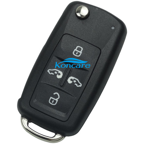 For VW 4 button remote key blank