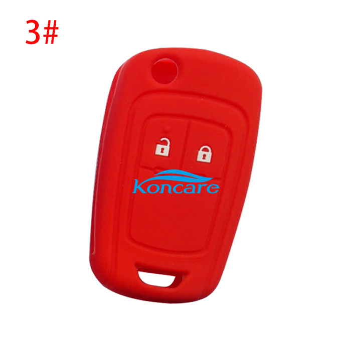 For Chevrolet 2 button silicon case (black,blue ,red. Please choose the color)