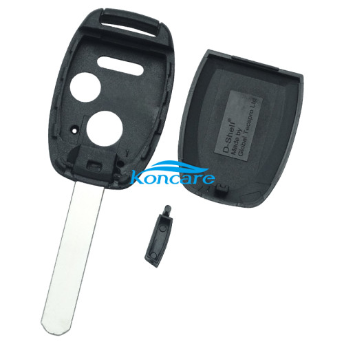 For Honda upgrade 2+1 buttons remote key shell（Without chip slot place)