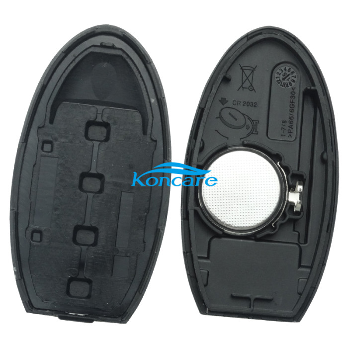 For After market Nissan 3+1 button remote key with 4A AES chip with 434mhz IC:7812D-S180106 FCCID:KR5S180144106 RLVC OS111-08192014-2016 Rogue US2014-2016 X-Trail South Asia