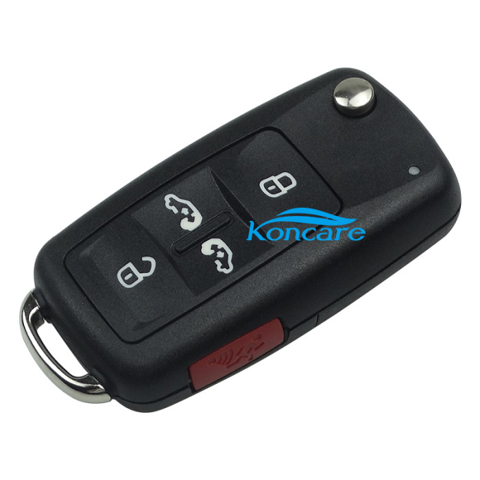 For VW 4+1 button remote key blank