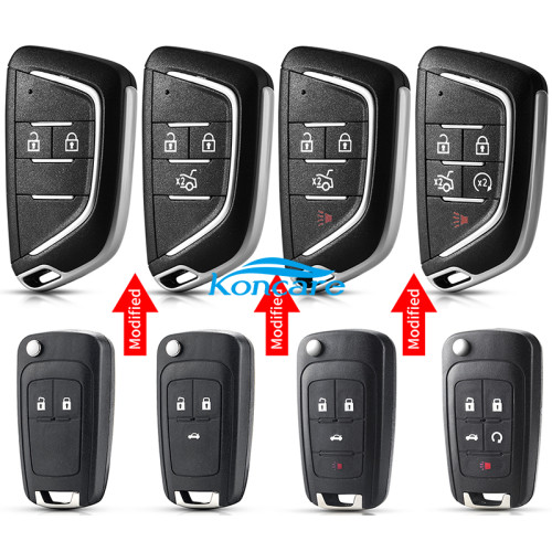 For Opel modified 2/3/3+1/4+1/remote key blank (pls choose button )