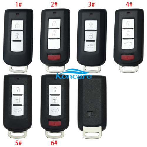 For Mitsubishi 2/2+1/3/3+1 button remote key shell (please choose logo and button )