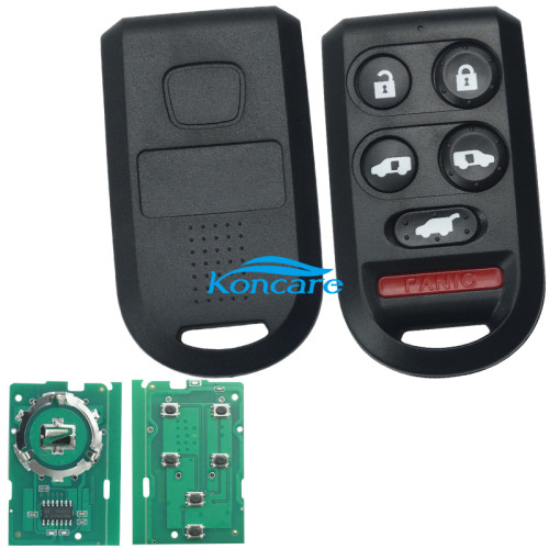 For Honda 5+1 button remote key 313.8mhz for Honda Odyssey 2005-2010FCC ID: OUCG8D-399H-AP/N: 72147-SHJ-A21