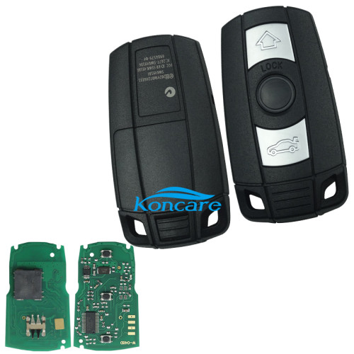 For BMW CAS3 3 button KEYLESS remote key bmw 1、3、5、6、X5，X6，Z4 series with PCF7952 chip Hitag2+EE 868MHZ