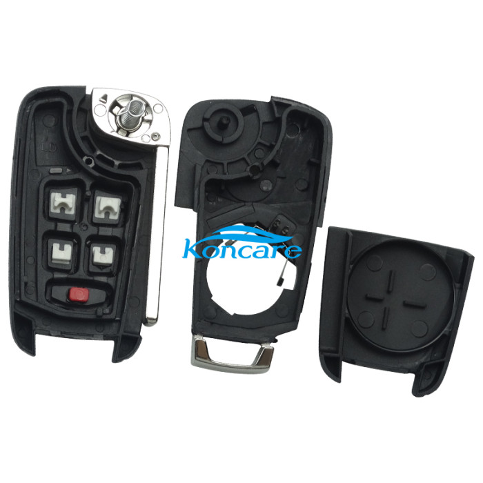 For Chevrolet Remote key case with 4+1 button (please choose the type of logo)