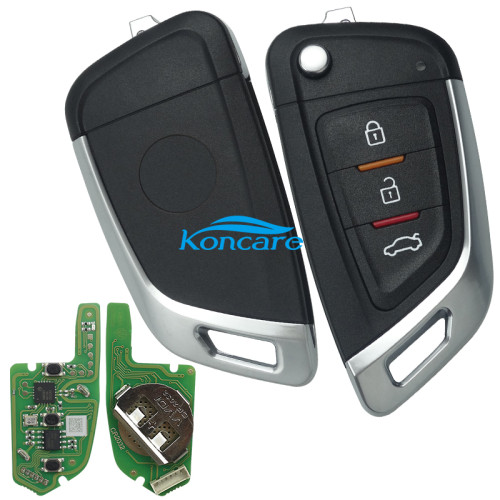 Xhorse Universal 3 Buttons Wire Remote Car Key English Version XKKF02EN