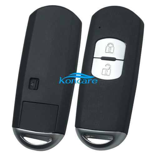 For Mazda 2 button remote key blank with blade with logo ( 3parts)